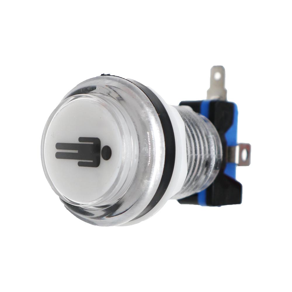 33mm 5V 12V Light Illuminated Push Button For Arcade Game Kit DIY Coin Start Select Pause Exit PS Swing Vending Crane Machine