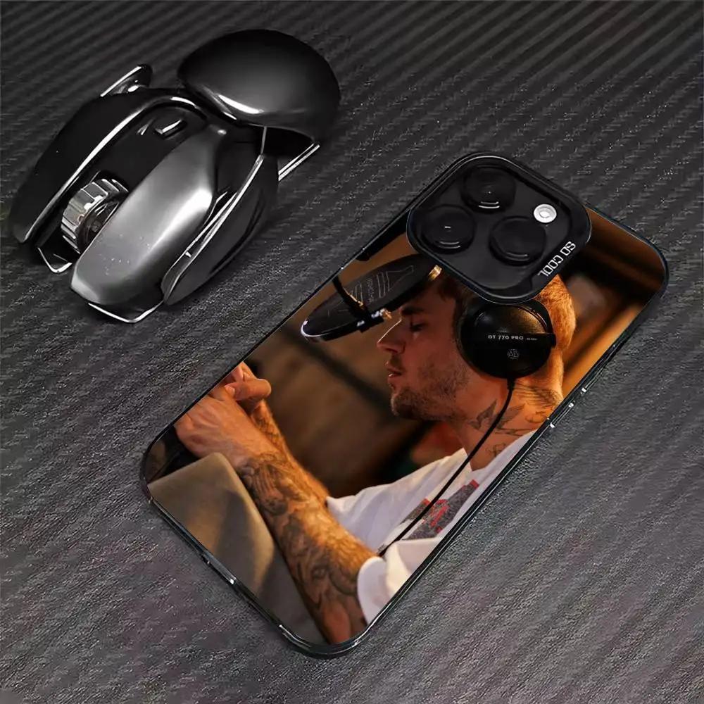 Крутой чехол J-Justin B-Bieber для iPhone 17 16 15 14 13 12 11 Pro Max XS Max 7 8 Plus, противоударный, силиконовый, матовый