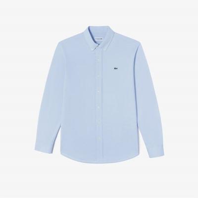 Мужская однотонная рубашка из джерси [голубая]