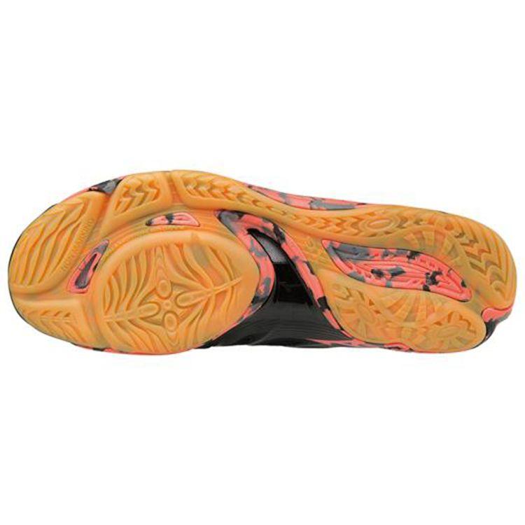 Mizuno Wave Rider 25 Низкие кроссовки на шнуровке для тренировок Унисекс Кроссовки Черные Серые Оранжевые V1GA173066