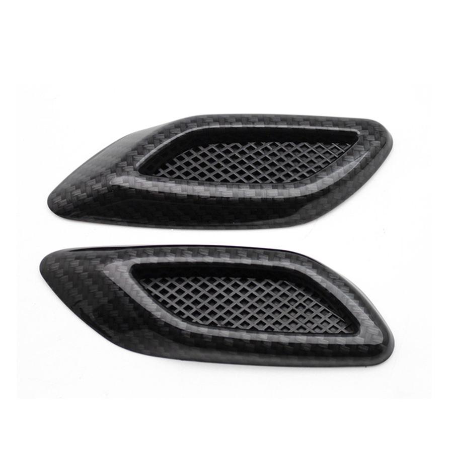 6 шт. Автостайлинг 3D Акулий жабр Боковая накладка на автомобиль Имитация вентиляционного отверстия Цвет углеродного волокна Тонкое украшение Модифицированный автостайлинг Популярная наклейка