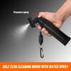 Professional Golf Club Head Cleaning Brush Spray Bottle Groove Tube Golf Brush With Retractable Hook