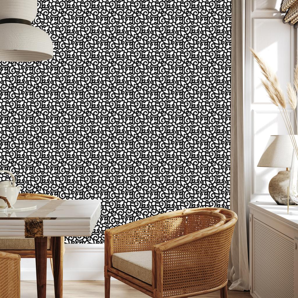 Ornamental pattern wallpaper for living room and bedroom 50x1000