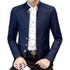 Fashion Stand Collar Full Sleeve Man Casual Blazer Marry Blazer Men Formal Work Slim Blazer