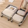 3Pcs/Set Travel Compressible Packing Cubes Multifunction Travel Storage Bag Waterproof Suitcase Nylon Portable Luggage Organizer