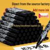 Black Broad Tip Graffiti Marker, Oil-Based & Waterproof, High-Capacity Logistics Pen