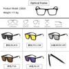 5 Lenes Magnet Clip Sunglasses Square Men Polarized Gray  Frame Custom Prescription Women Myopia Glasses