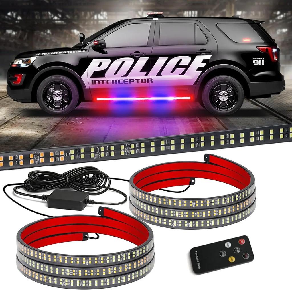 Украсьте свой пикап светодиодной лентой с декоративными мигающими огнями аварийной сигнализации 12-24 В