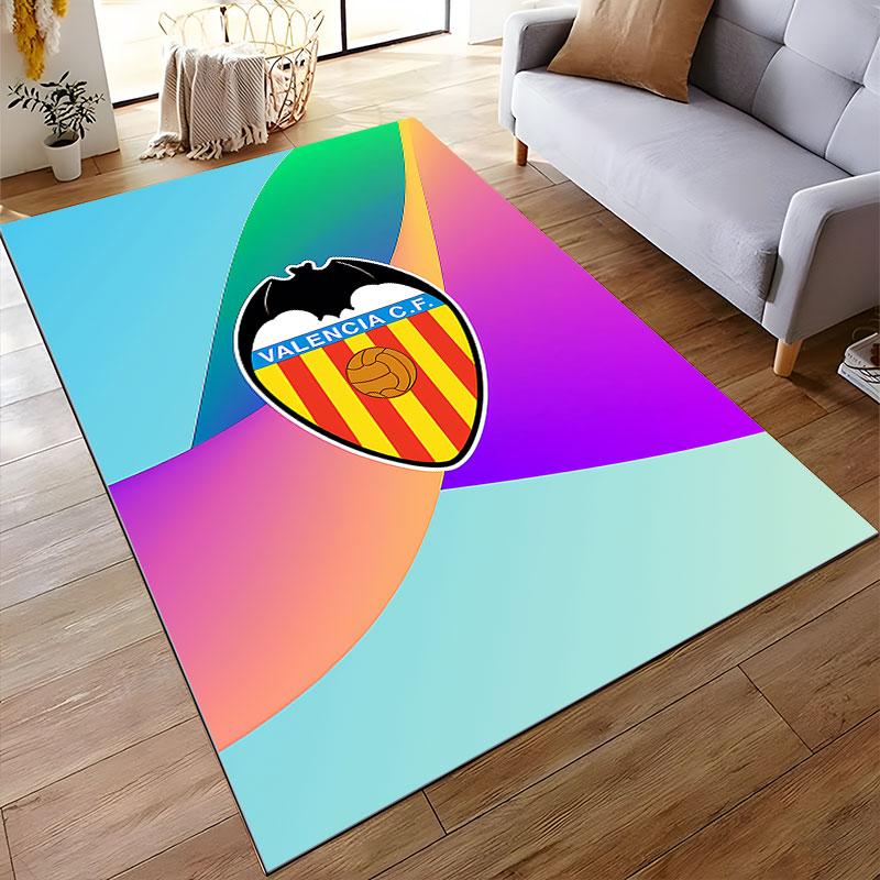 Valencia CF Emblem Carpet suitable as a non-slip mat for the living room or bedroom sofa