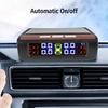 Солнечный USB TPMS Система контроля давления в шинах автомобиля Интеллектуальная с 4 внешними датчиками 0-3,5 бар Сигнализация давления в шинах T12 Вращающийся держатель
