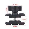 Aluminum Double Socket Extension Arm 1 Inch Ball Head Base Adapter For GoPro Accessories Insta360 Bike Motorcycle Bracket Holder