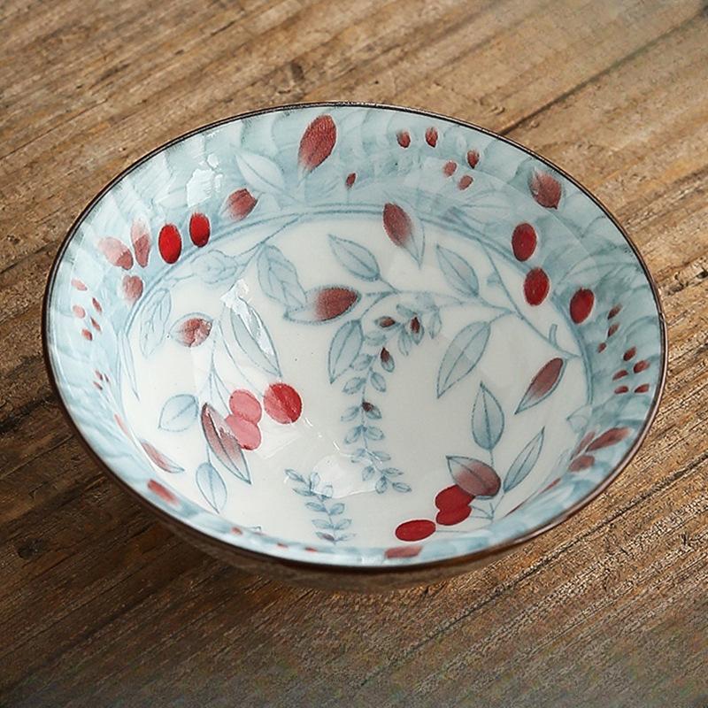 Двухцветная сине-белая фарфоровая коническая чашка Керамический набор для чая гунфу Мастер-чашка Чайная пиала в японском стиле Чаша для дегустации чая на одну чашку