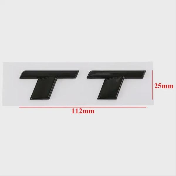 3D ABS Black TFSI Logo TDI TT Car Trunk Emblem Badge For A3 A4 A5 A6 A7 A8 Q2 Q3 Q5 Q7 Q8 TFSI TDI Sticker Accessories