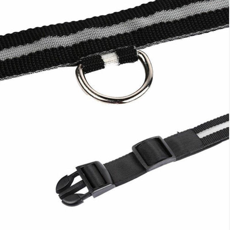 Светодиодный ошейник для собак, мигающий светящийся регулируемый защитный свет, нейлоновая бирка