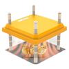 Chicken Brooder Heater with Adjustable Height Angle Energy-efficient Low Noise Constant Temperature Chicks Brooder Heating Plate