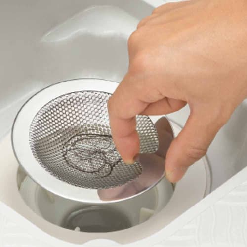 Yoshikawa Garbage Drain, 8cm Inner Diameter, Made in Japan, Anti-Clogging, for Unit Baths, Product Number 2014067