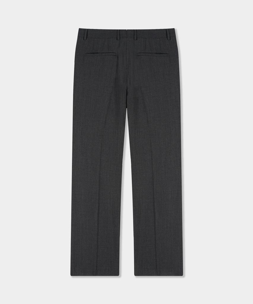 BIRBANTE Tailored Single-Pleat Setup Slacks - Charcoal