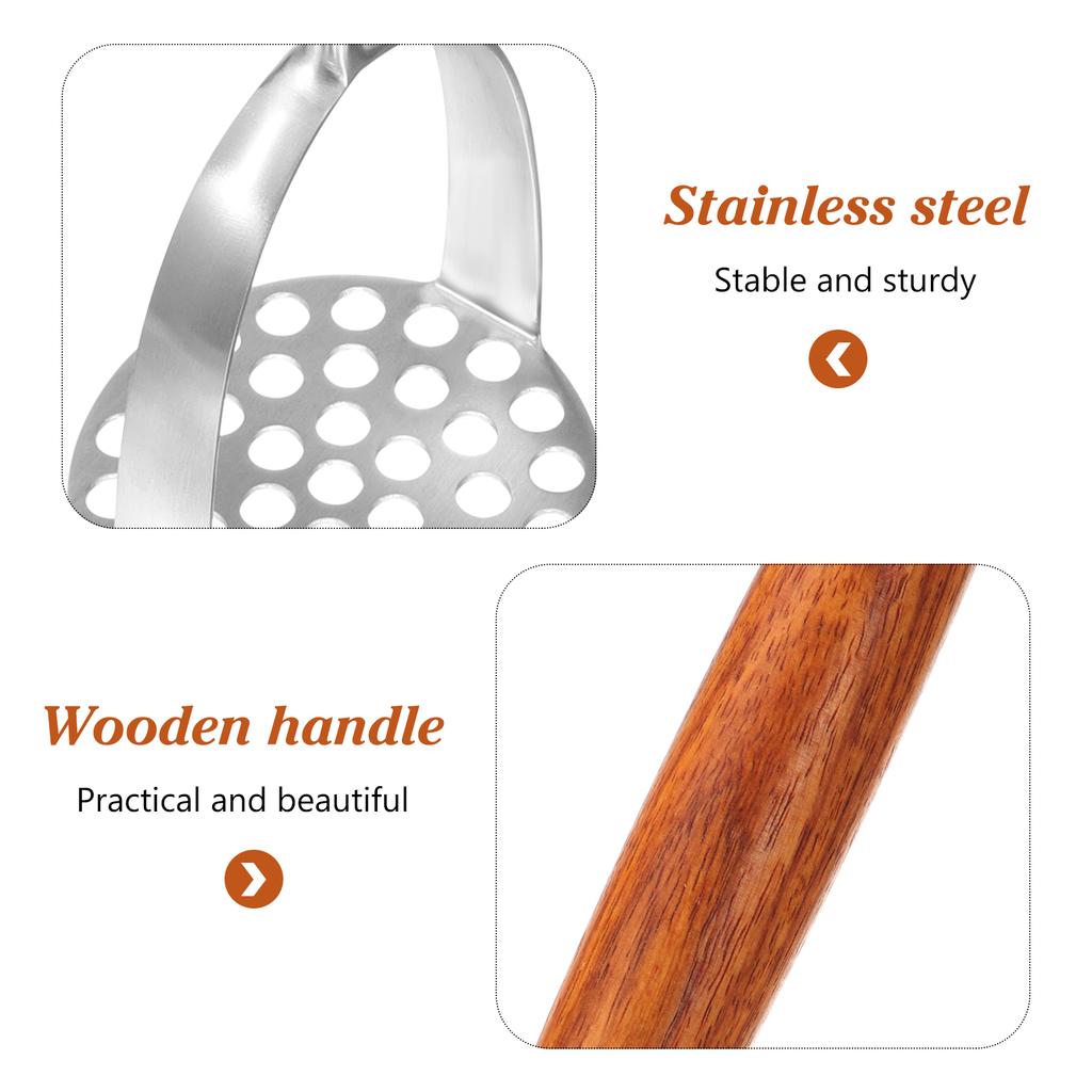 Stainless Steel Potato Masher Manual Potato Crusher Hand Pressing Tool Mashed Potatoes Vegetable Kitchen Gadgets Fruit Presser