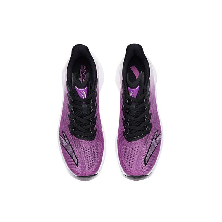 Anta Mach 2.0 амортизирующие нескользящие прочные низкие кроссовки для бега женские кроссовки фиолетовые черные белые 122235583-2