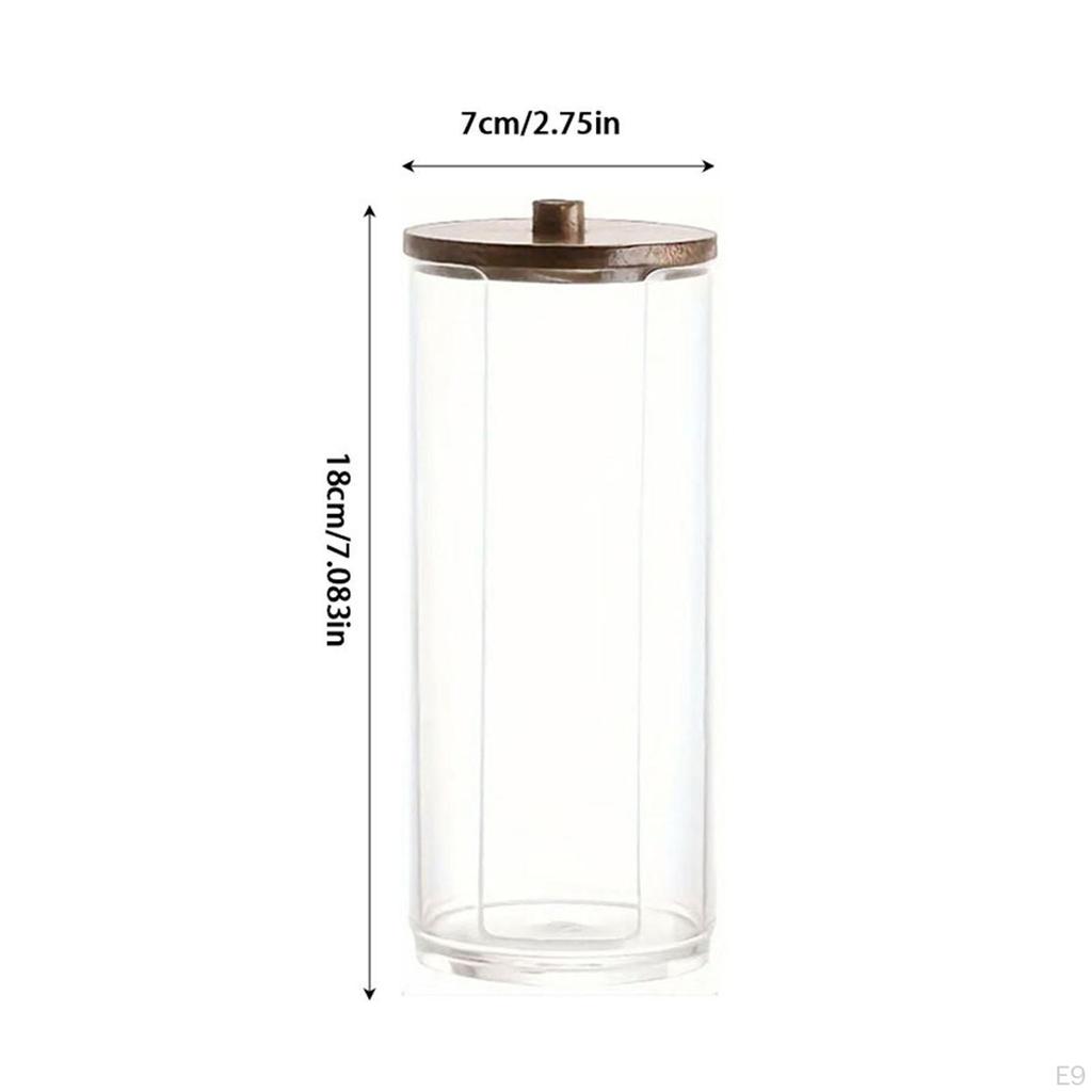 Cosmetic Cotton Swab Organizer with Lid