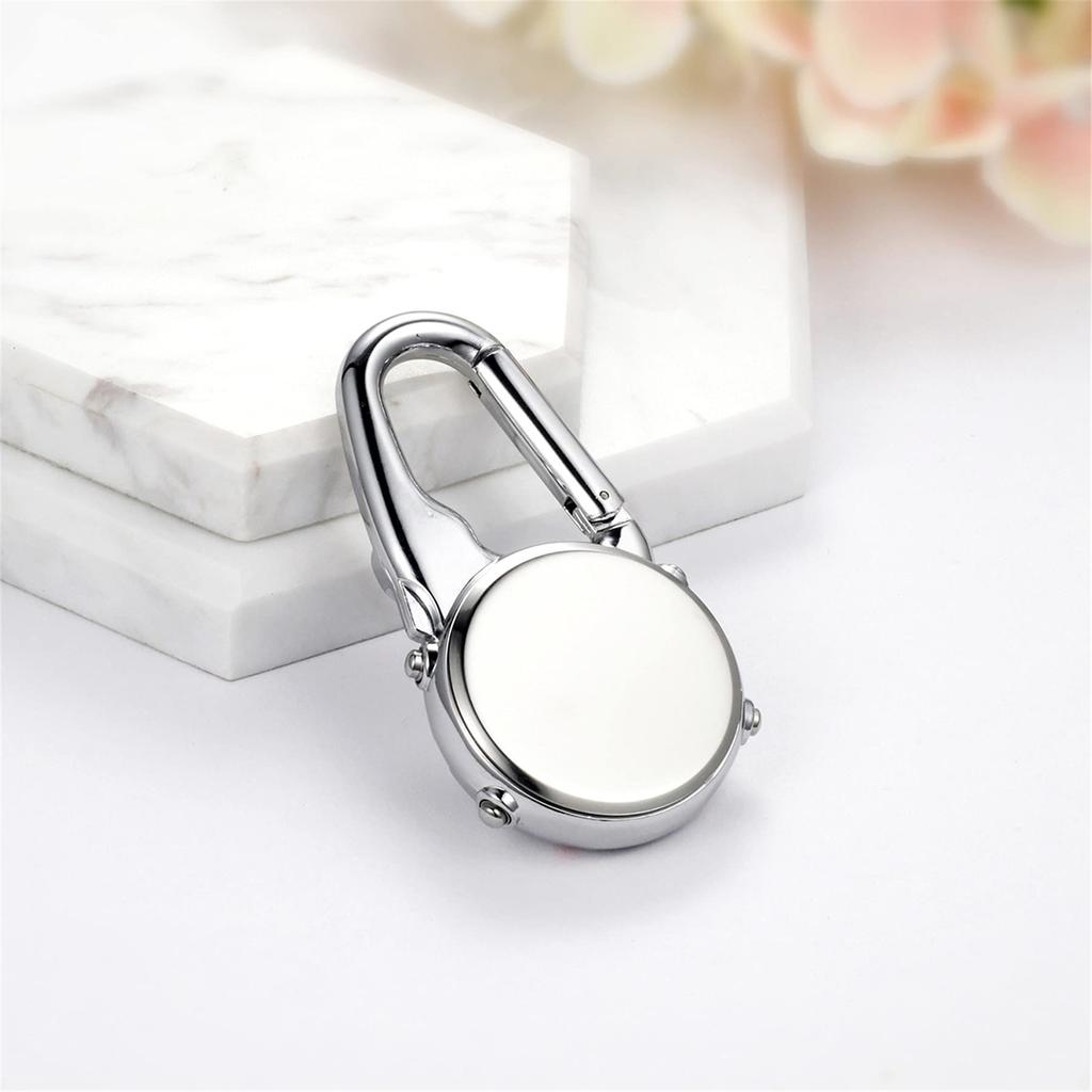 JEWELRYWE Часы с карабином Цифровые часы с клипсой Брелок Часы с карабином 3ATM Водонепроницаемые унисекс