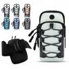 Double Zipper Sports Arm Bag Reflective Cord Trim Outdoor Pouch Reusable Wrist Pouch  Cycling