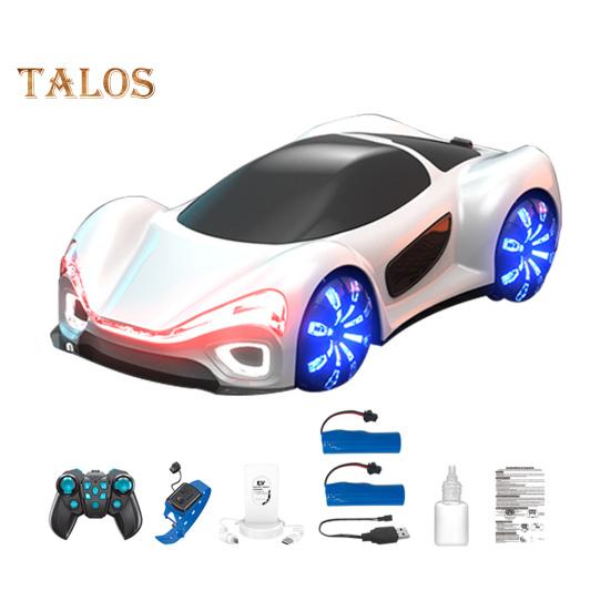 Концептуальный игрушечный автомобиль с дистанционным управлением и светодиодной подсветкой, двойной контроллер, 4WD, автомобиль на новой энергии, перезаряжаемый для малышей, 2,4 ГГц, радиоуправляемый гоночный автомобиль для дрифта