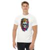 SKULL KING COLORFULL GRAFFITI SPLASH ПОТРЯСАЮЩИЙ ГРАФИЧЕСКИЙ МУЖСКОЙ КЛАССИЧЕСКИЙ ФУТБОЛКА