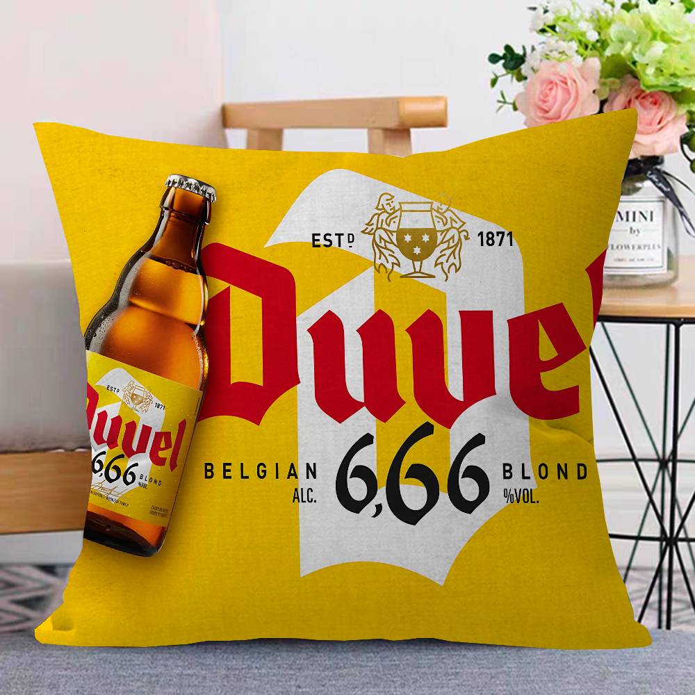 Duvel Beer Pillow Cushion Cover Pillowcase Living Room Sofa Home Decor
