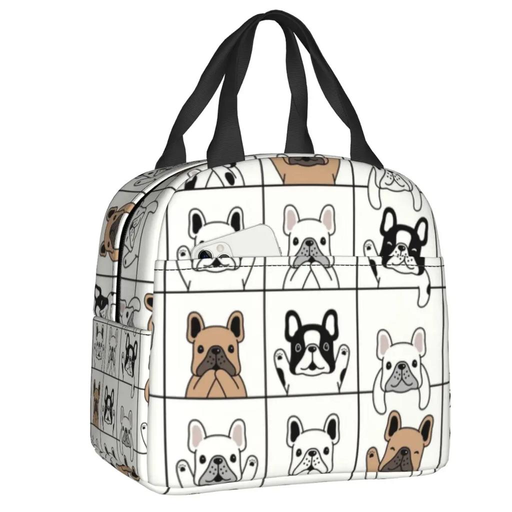 Французский бульдог термосумка для обеда для женщин герметичная французская собака любительница холодильника термосумка для обеда офис работа школа
