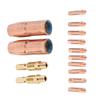 14Pcs Welding Machine Accessories Gases Nozzles 21-50 Gases Diffuser 35-50 Tips 11-35