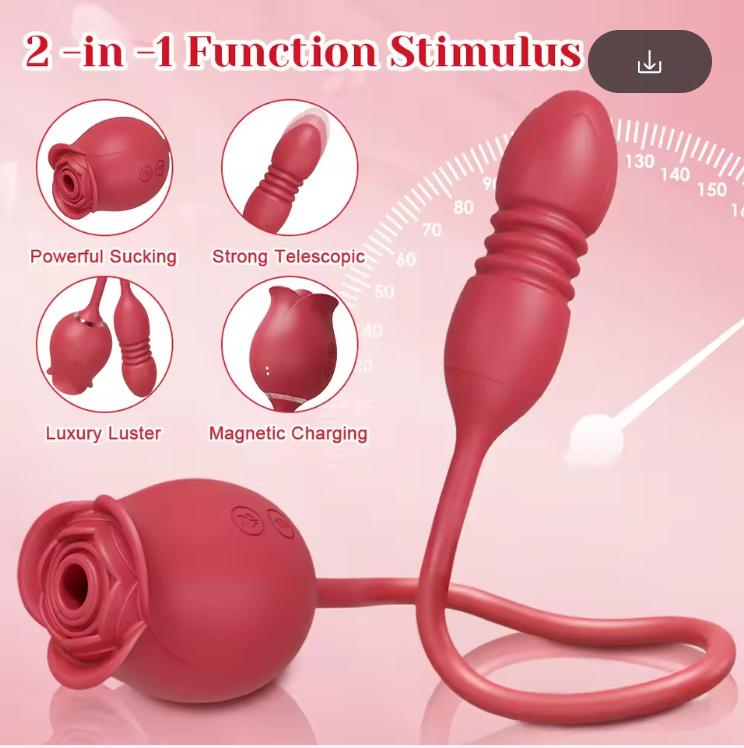 Розовые Сосущие Секс-Игрушки Дилдо Вибратор для Женщин 3в1 Толкающие G-точка Анальные Вибраторы Стимулятор Женское Вибрирующее Яйцо Игрушки для Взрослых