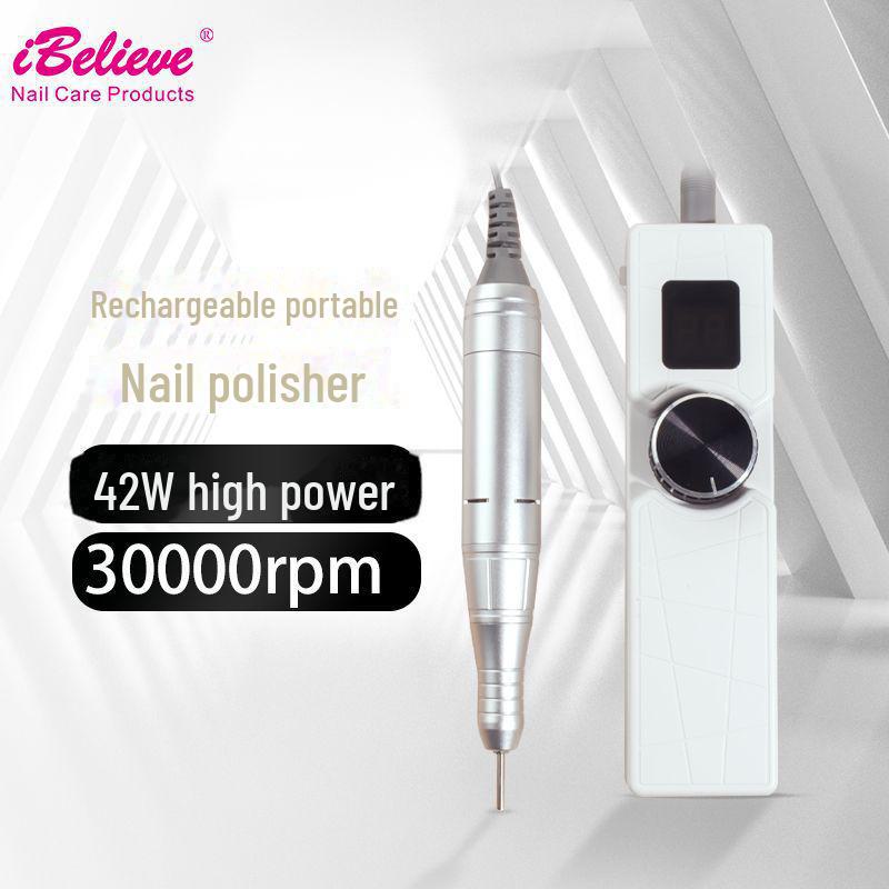 Portable 35,000 RPM White Nail Salon Grinder