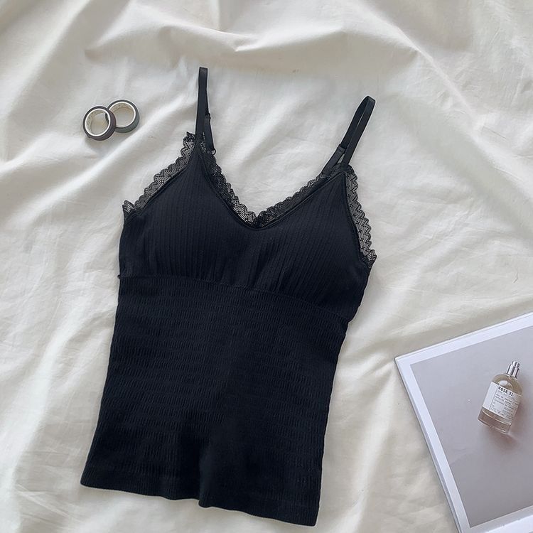 Камзол, женская футболка без рукавов, летняя кружевная тонкая майка с v-образным вырезом, нижняя рубашка, женская одежда