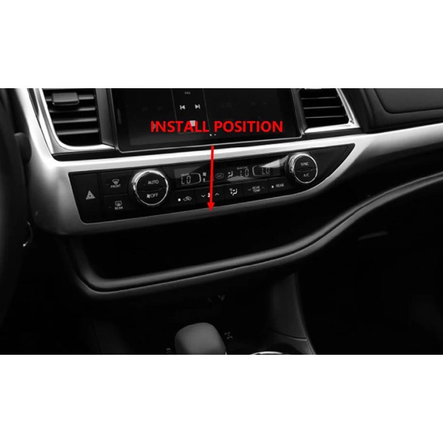 Car wireless charger For Toyota Highlander 2015-2021 phone mount mobile holder charging pad 15W Fast charge Accessories