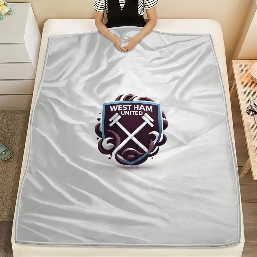 West Ham United F.C Flannel Blanket, High quality Comfortable for All Seasons, Home Decor, Warmth and Comfort