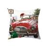 Рождественская атмосфера Санта-Клаус с принтом наволочка для дома, гостиной, украшения дивана, квадратная подушка, наволочка