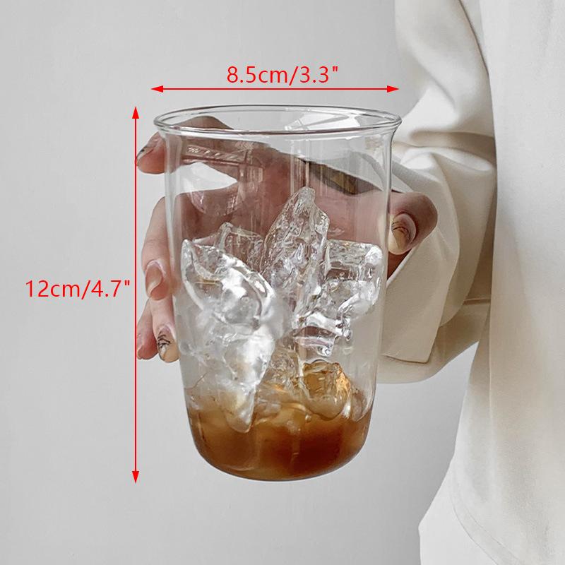 Coffee Cup Curled Latte Cups Household Glass Drinkware Juice Milk Simple Mug Transparent Water Bottles Glassware Cups Coffeeware