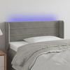 VidaXL LED Headboard Bedroom Furniture Single Bed Accessory Headboard Bed Frame Interior Light Grey 3123412