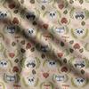 Llama Alpaca Print,  Cotton Cambric, Quilting Fabric Sold by The Yard 42 Inch Wide, Medium Weight Cotton Fabric,