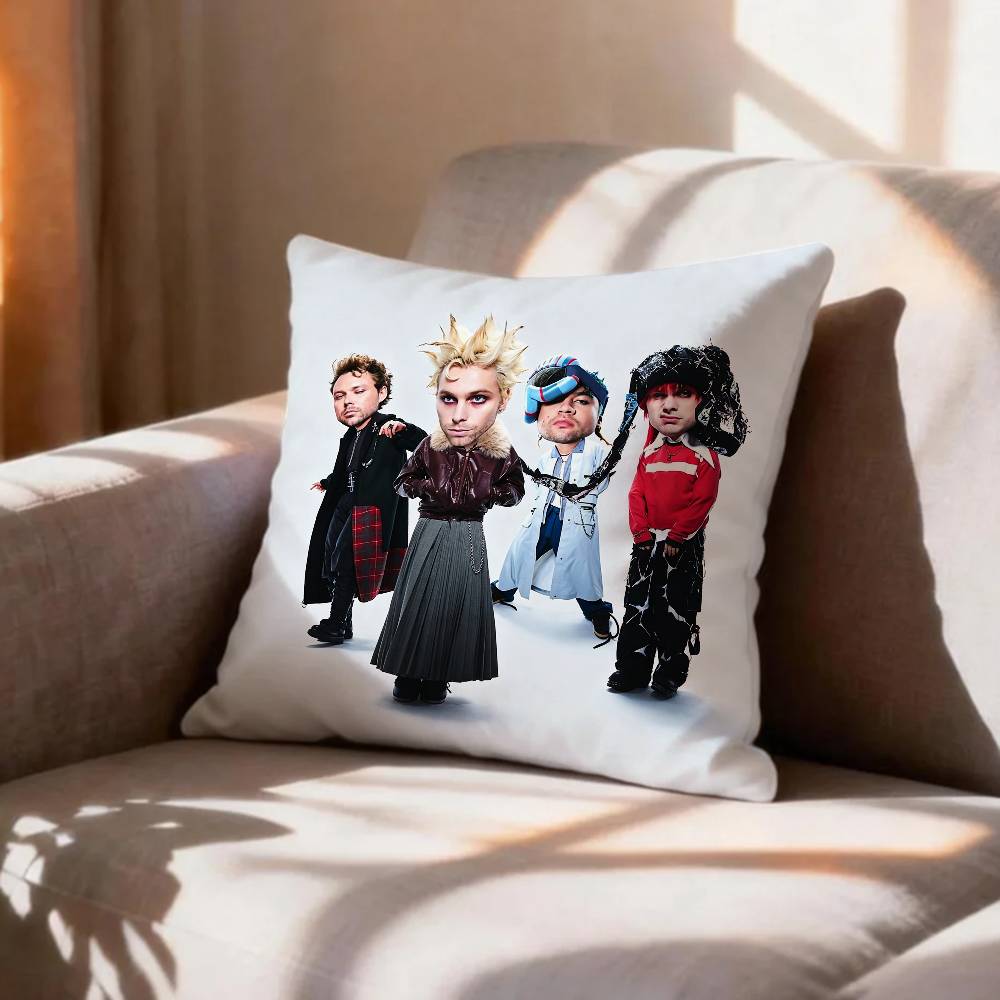 Поп-рокSOS Seconds of Summer Наволочка С рисунком Наволочка Для гостиной Подушка на диван Чехол