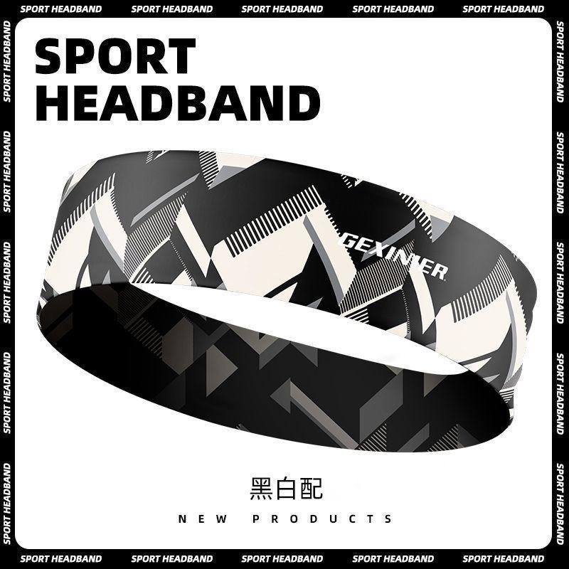 Sport Headband Men Women Sweat Absorbing Fitness Running Basketball Gym Workout Headwear Durable Adjustable