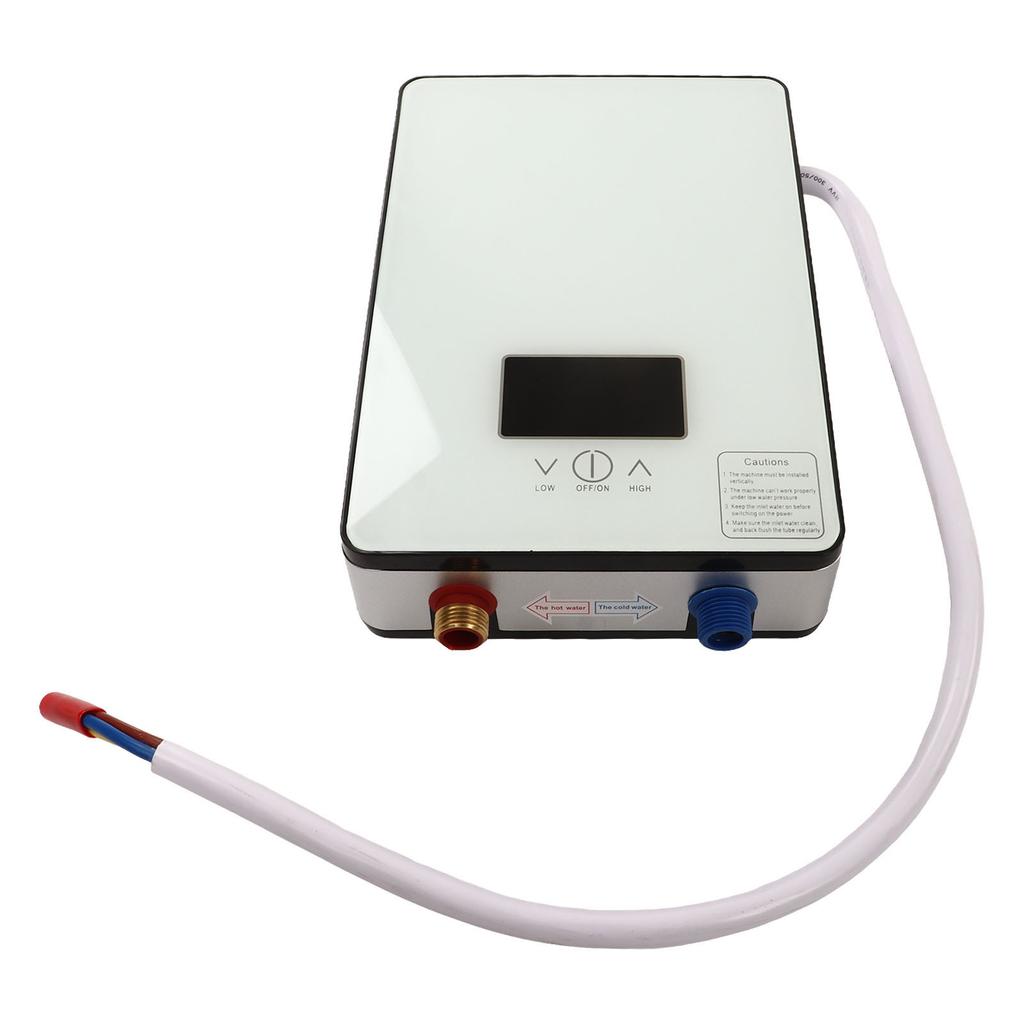 110V Tankless Electric Water Heater Digital Display 4500W Smart Thermostatic Water Heating Machine