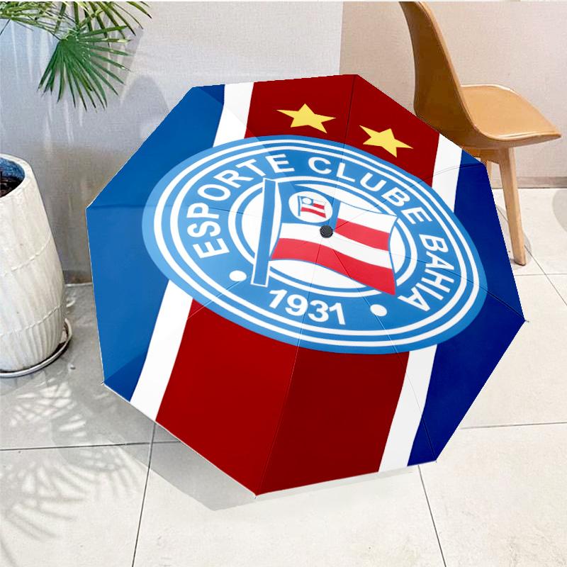 Автоматический зонт с принтом эмблемы клуба Bahia Fc, 8 спиц, для путешествий, кемпинга, повседневного использования, незаменимый подарок для семьи и друзей