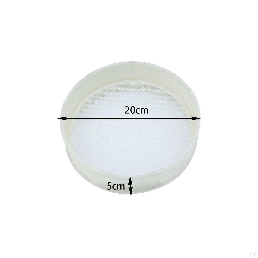 Сито для муки из нержавеющей стали, сетчатый фильтр диаметром 8 дюймов, незаменимый кухонный инструмент