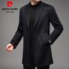 Pierre Cardin Men's 100% Cashmere Mid-Length Wool Coat