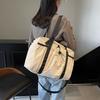 Popular New Large Capacity Bag Women's Fresh Casual Shoulder Travel Bag Simple Fashion Texture Portable Tote Bag