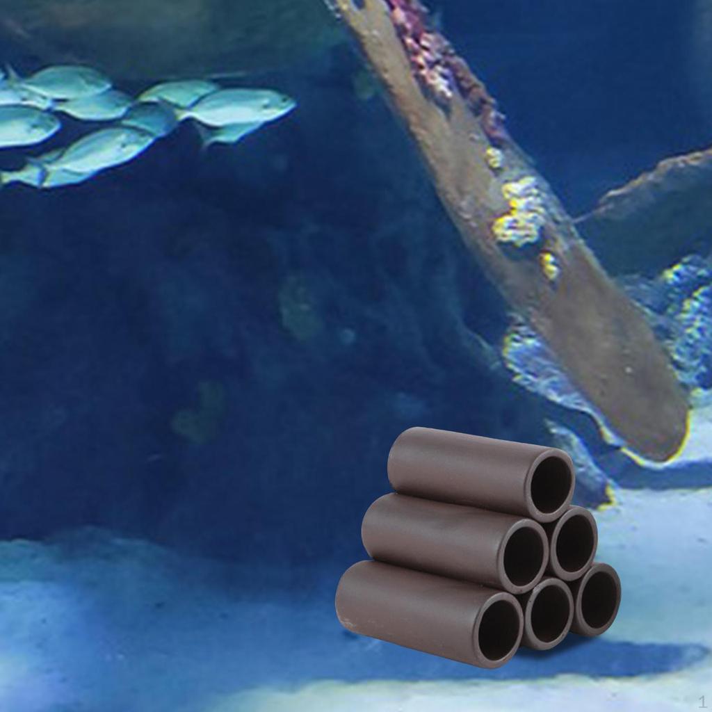 Aquarium Ceramic Hideout Cave, Fish Breeding Tank Decor Hide Ornament