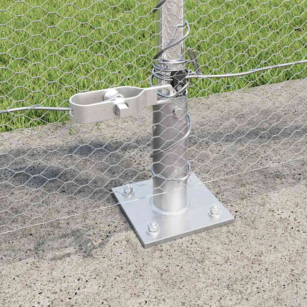 Welded Wire Fence with Concrete Foundation 10 x 1 m (W x H)