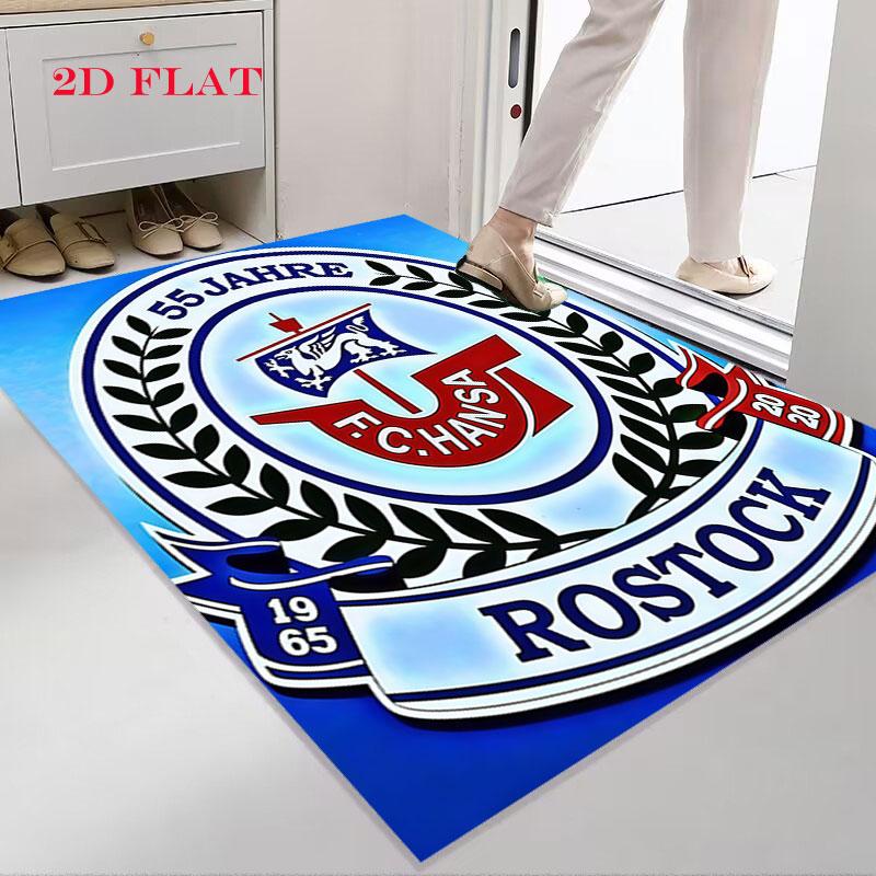 Ковер FC Hansa Rostock для гостиной, спальни, дома, декора дивана, нескользящий коврик для игр детей